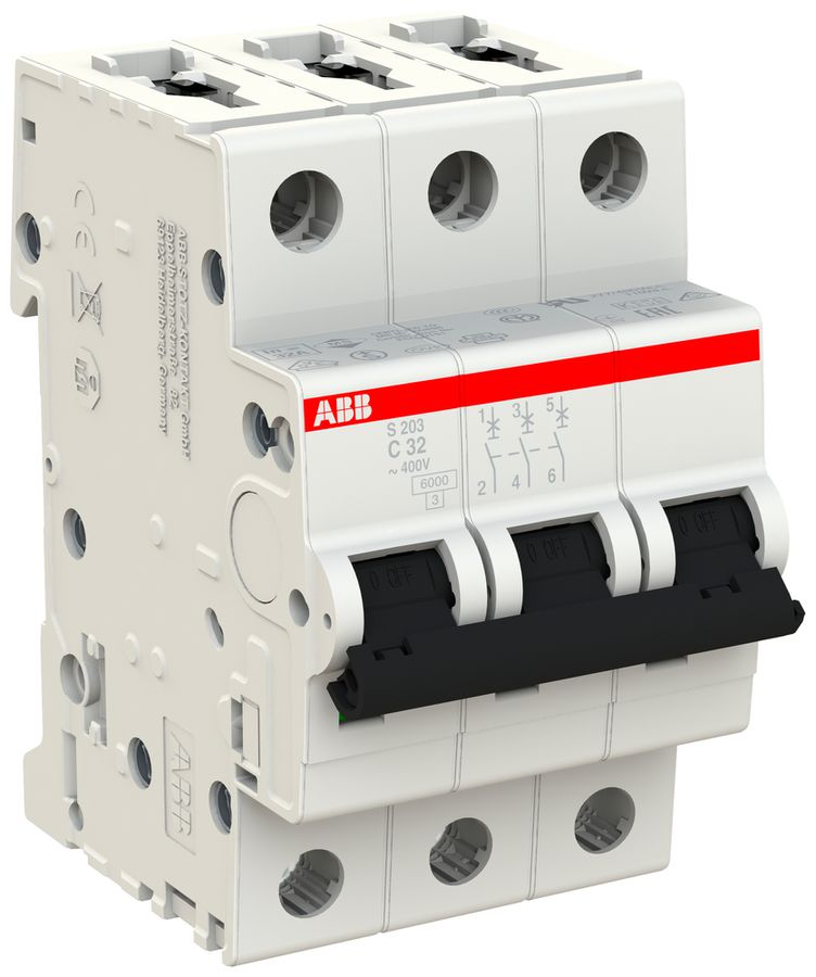 Disjoncteur ABB S203-C32 32A C 6kA