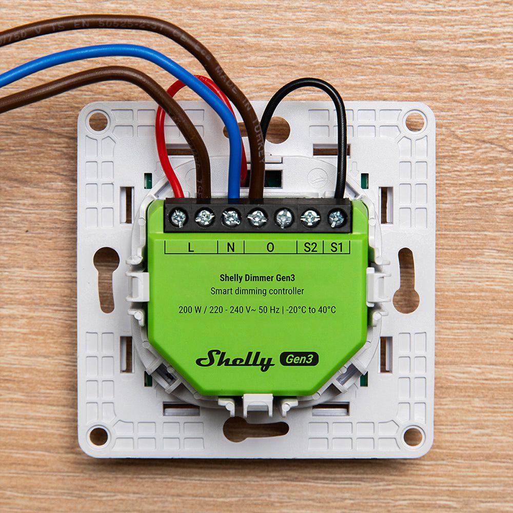 EB-RF-Dimmaktor Shelly Wave Gen3 Dimmer Z-Wave/Bt/Wi-Fi 1×Ausg