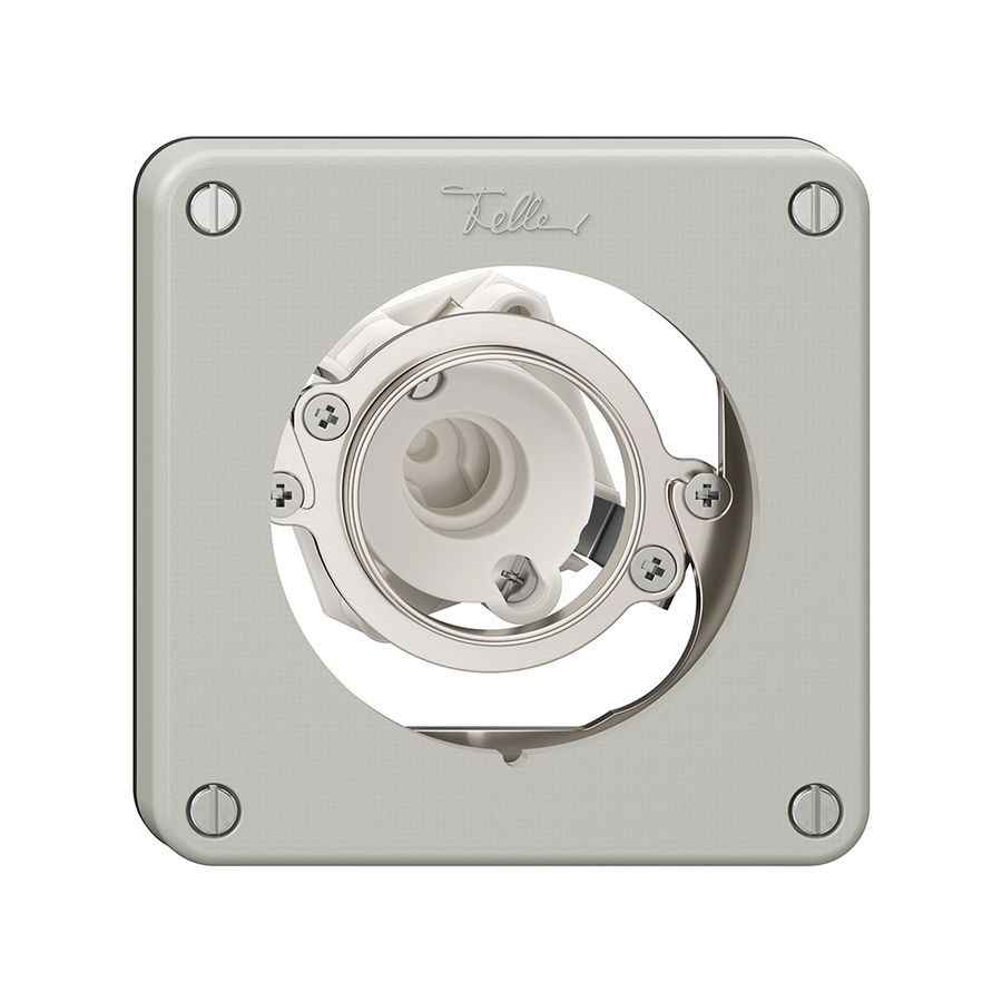 Signallampe NEVO N.CO ohne Kalotte, ohne Glüh- oder Glimmlampe, lichtgrau