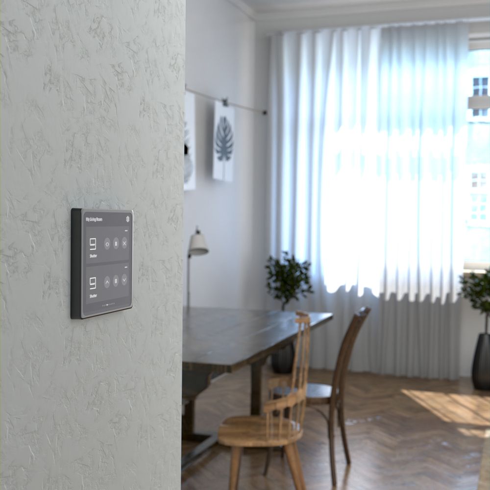 Touchpanel SpaceLogic KNX 4" Farbe Touchfunktion USB schwarz