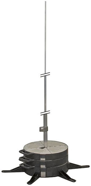 Kit di palo captatore Flury FL 88 Al L=4000mm,3 pezzi, indipendente