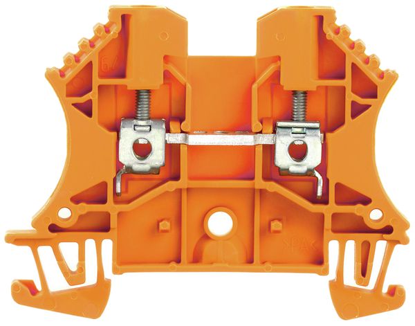 Borne de passage Weidmüller WDU connexion à vis 2.5mm² TS35 orange