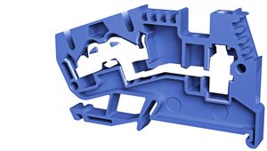 Borne de passage joignable WZ 0.5…4mm² 32A 800V vis ressort 2×1 rail DIN 35mm bl