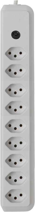 Prise multiple cleverLINE 9×T13 blanc 2m H05VV-F 3×1mm²