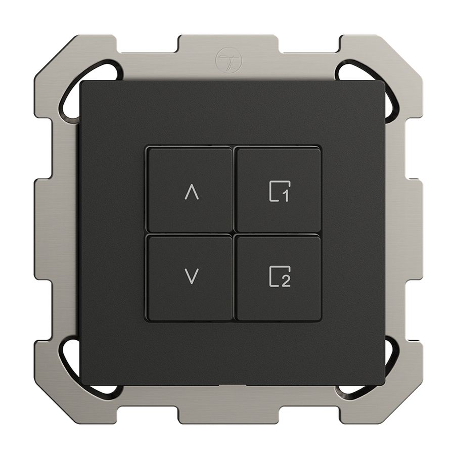 UP-Storenschalter 1K/4T Szene Edue Wiser schwarz