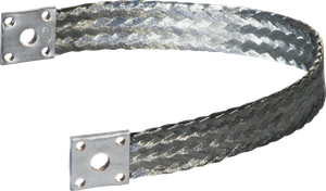 Flexibler Verbinder Flury PA38 CuvSn 25mm² Kabelschuh Ø8.2mm flach 22×2.5×300mm