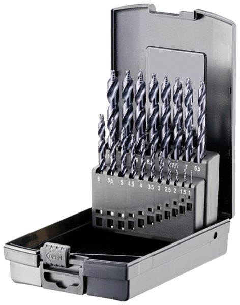 Bohrer-Set EFCO SPB-TiX HSS-Co5 25× Ø1…13mm