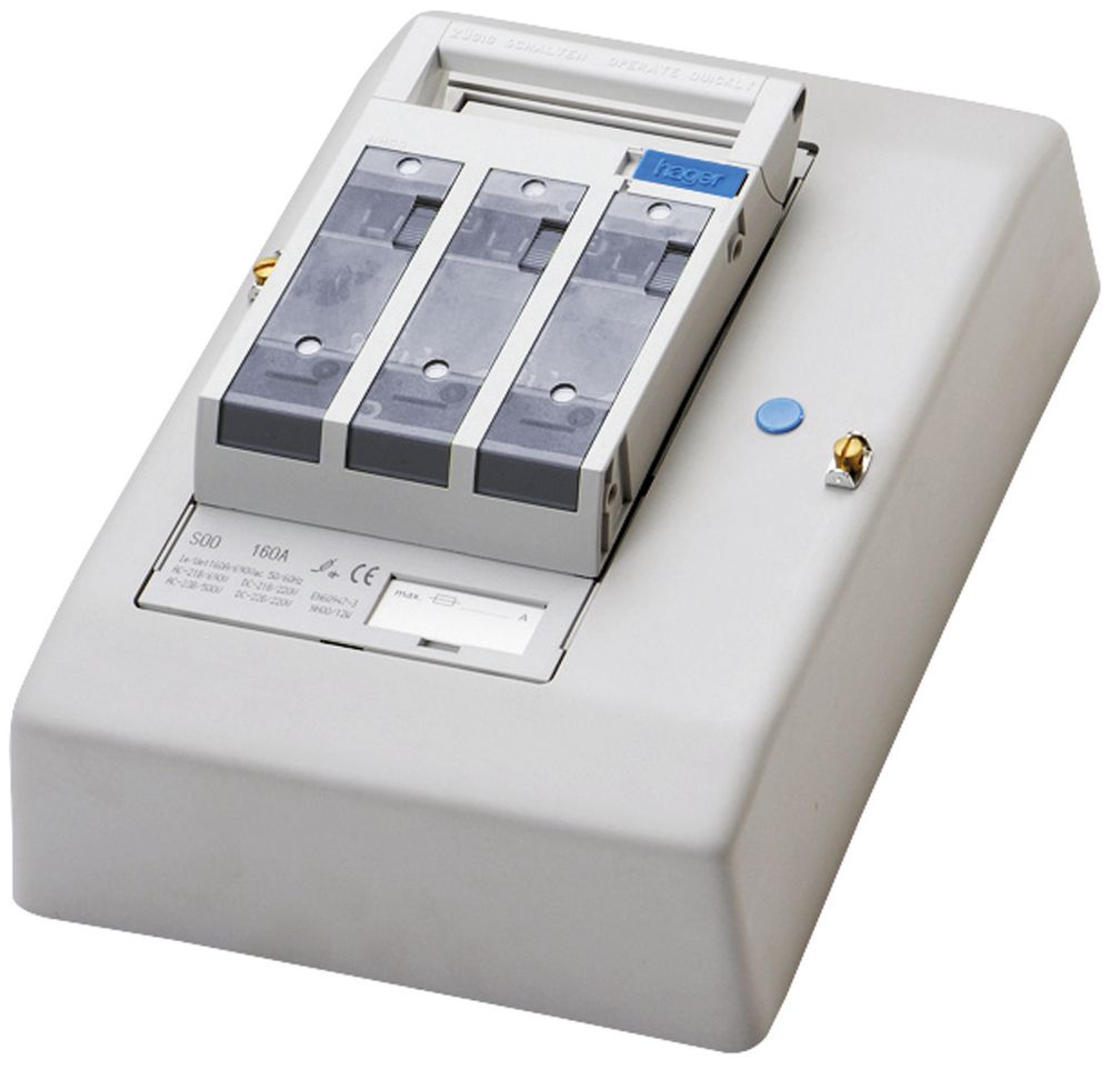 Coupe-circuit HPC weber.silas DIN00 690VAC 160A saillie/profil.sectionneur NT160