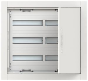 Distributeur ENC ABB ComfortLine 3 rangées 72UM avec porte 615×564×125mm