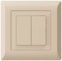 Pulsante INC kallysto.line 2×A-R/1P beige