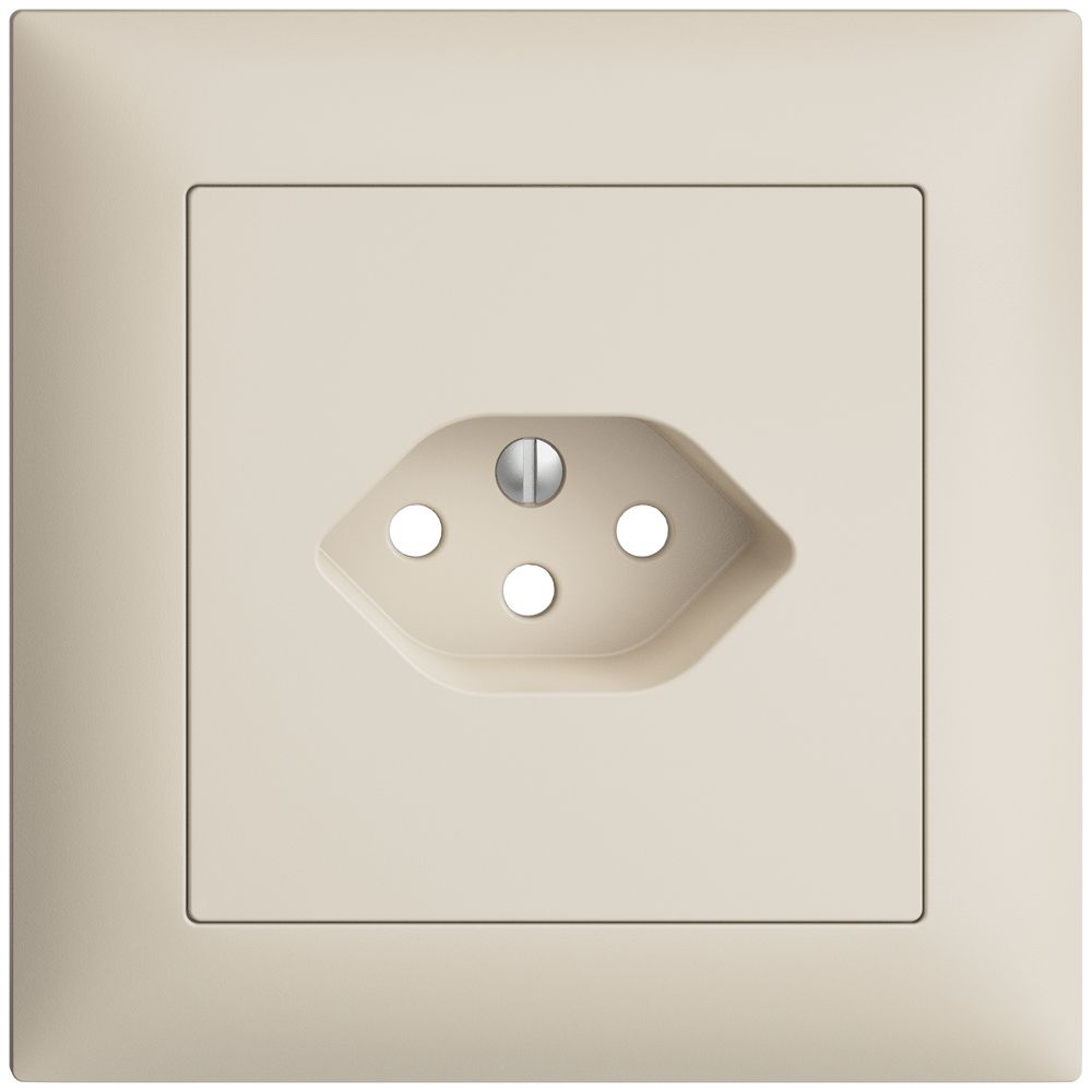 UP-Frontset EDIZIOdue crema 88×88mm 1×T13