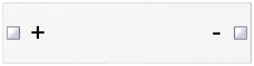 Tasto SIDUS 4/8v per sensore pulsante impressione +/-, bianco