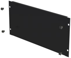 Blindplatte 19" Schnellverschluss 5HE Stahl schwarz