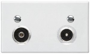 Presa d'antenna FLF Hager R-TV 23dB 2GHz bianco