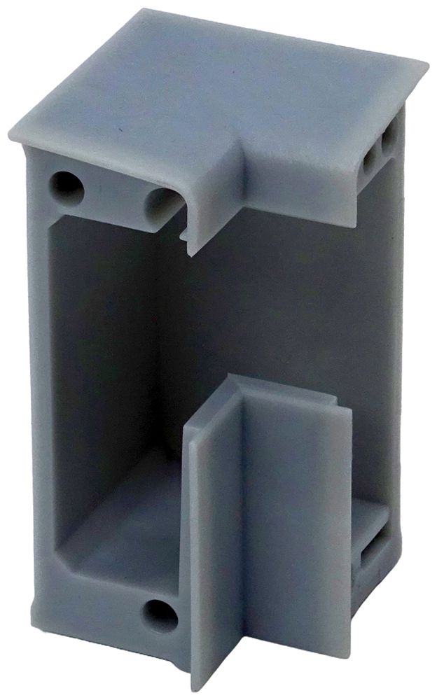 Angolo interno ELBRO 60×20mm 90° argento