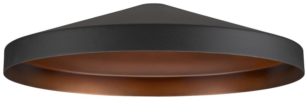 Leuchtenschirm SLV LALU TETRA Stahl Ø360×89mm schwarz Bronze unifarbig