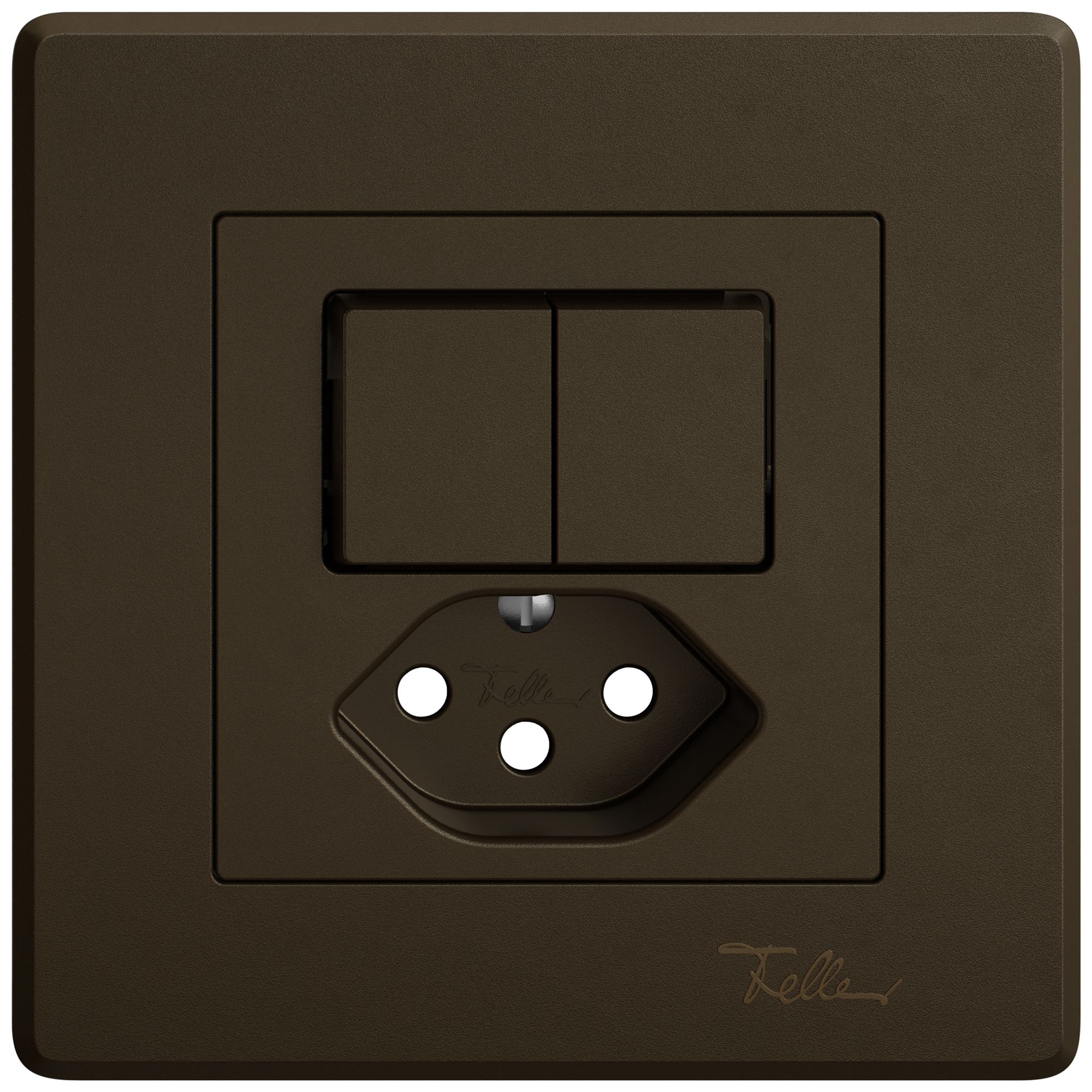 Kit di montaggio INC EDIZIO.liv SNAPFIX® per combi.T13 con 2 tasti ma