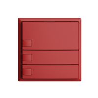 KNX-Taster RGB EDUE, 250mW, o.LED, 3×Taste, 1×Tastenb., ber