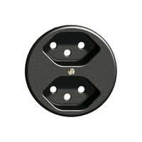 Frontset FH zu Steckdose 2×T13 schwarz