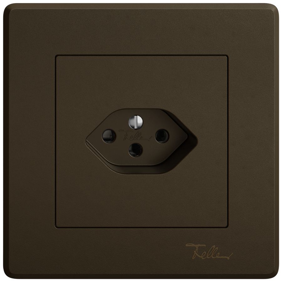 UP-Steckdose EDIZIO.liv SNAPFIX® 1×T13 br