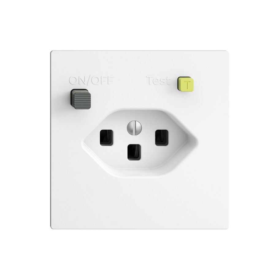 Prise ENC EDIZIOdue T23 FI 30mA F, blanc