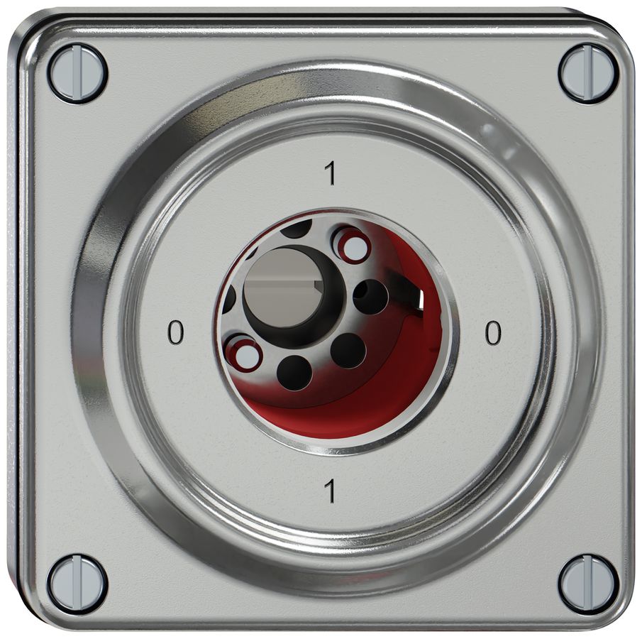 Interruttore a chiave INC ELEMENT SNAPFIX® 1P 16A 400V 0-1-0-1 all