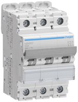 Leitungsschutzschalter Hager MCB 3P 415V Typ D 50A Icu 25kA 3TE