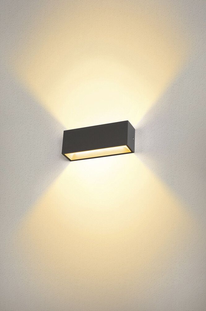 Applique LED SLV SITRA L UP/DOWN 24W 2700lm 3000/4000K 105° IP65 anthracite