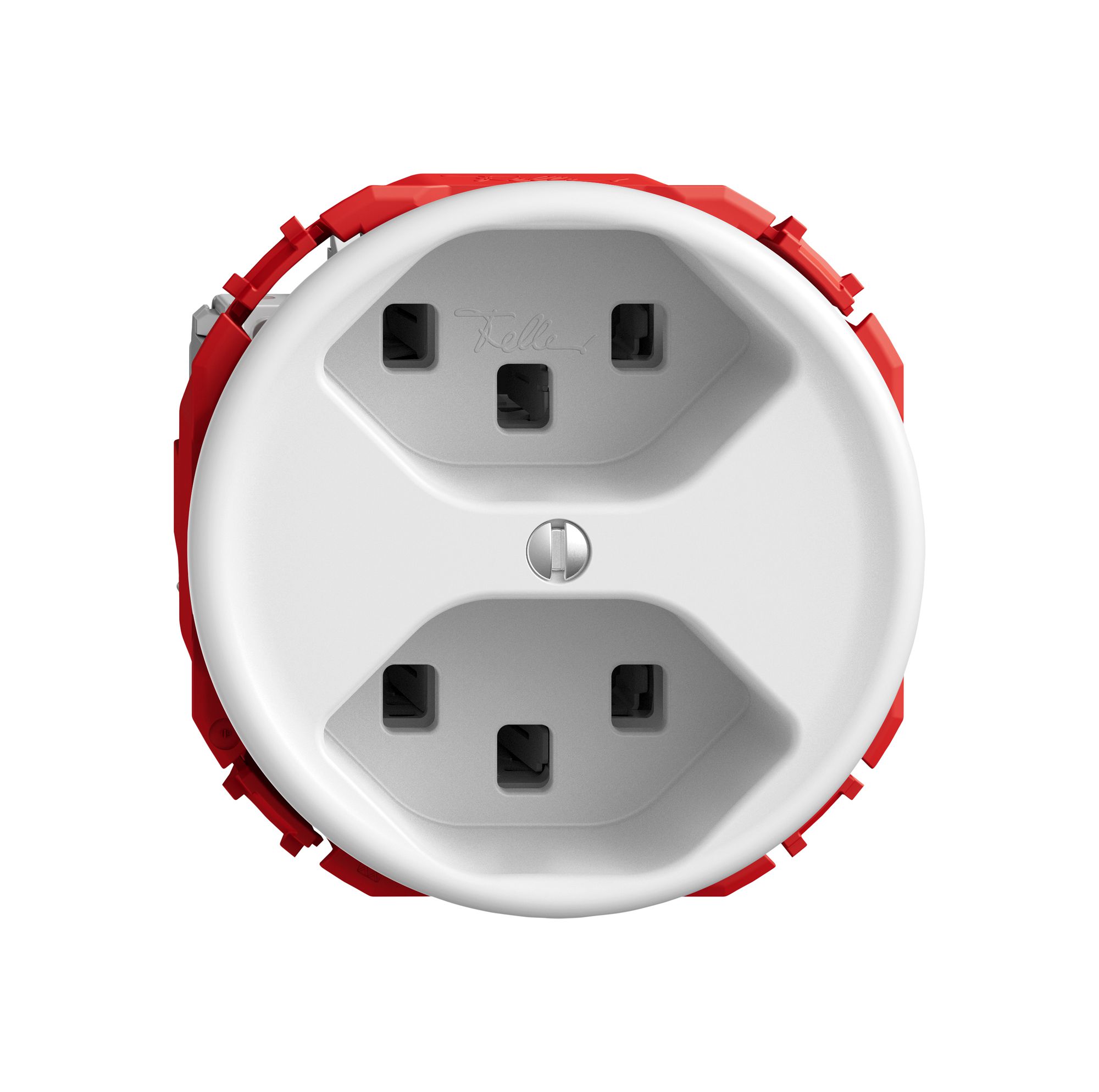 Steckdose STANDARDdue SNAPFIX® 2×T23 ws