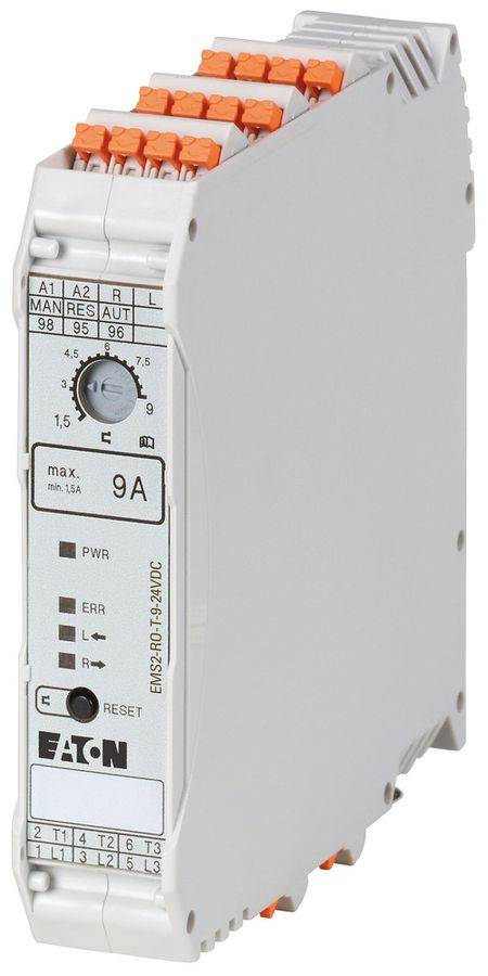 Démarr.direct Eaton EMS2-DO-T-9-24VDC 1.5kW 14.6W 1NO 1NC 70°C à ressort 114.5mm