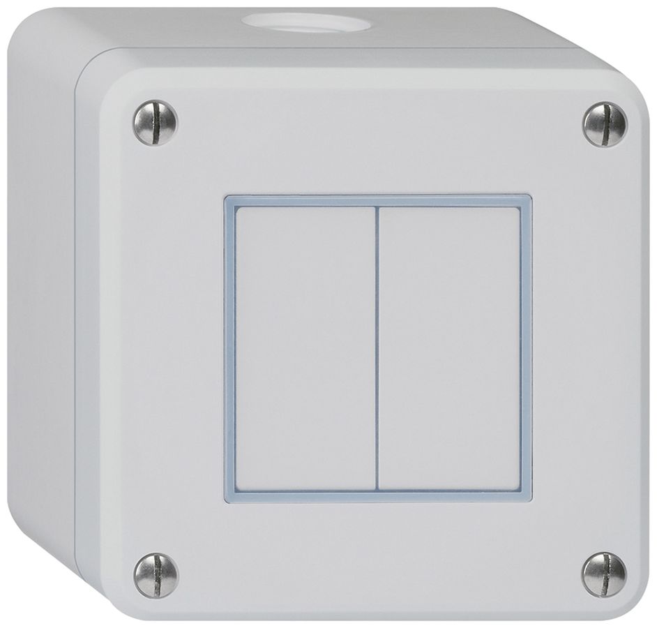 AP-Druckschalter robusto IP55 Schema 3+3 grau