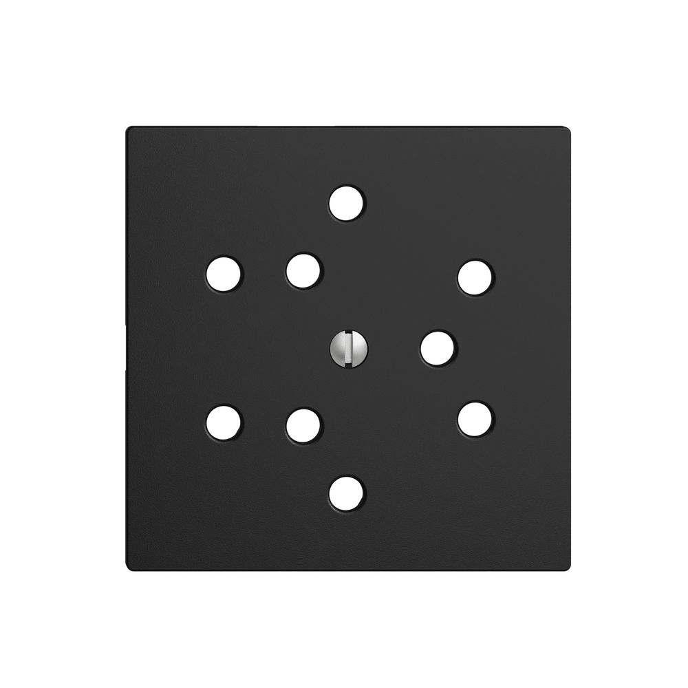 Frontplatte EDIZIOdue 3×T12 schwarz