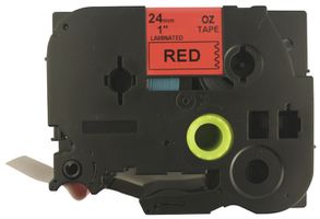 Cassetta nastro compatibile con OZE-451, 24mm×8m, rosso/nero