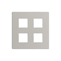 Frontplatte EDIZIOdue elegance für 4×Taster stone