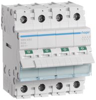 REG-Ausschalter Hager 80A 400V 4 Schliesser 0 Öffner 0 Wechsler 4TE