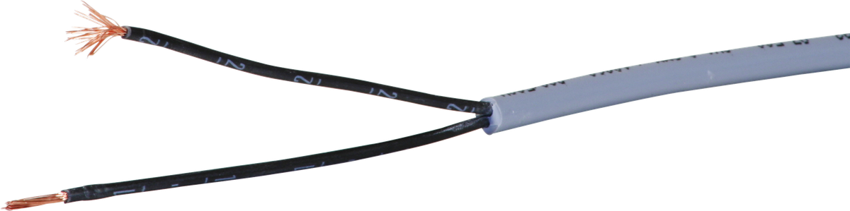 Câble de commande LiYY 2×1mm² numéroté gris