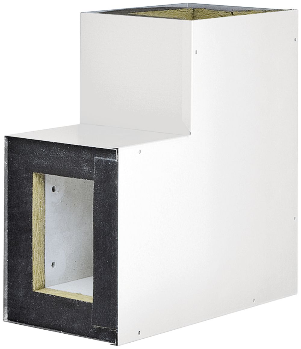 Angle plat tehalit FWK 90 E90/E30 100×160mm, blanc traffic