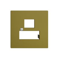 Placca frontale 3×RJ45 EDIZIOdue olive R&M swissline