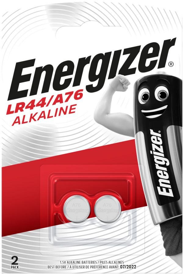 Knopfzelle Alkali Energizer LR44 1.5V Blister à 2Stück
