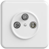 Prise antenne ENC TV-R-SAT STANDARDdue SNAPFIX® DB53 prise de dérivation bc