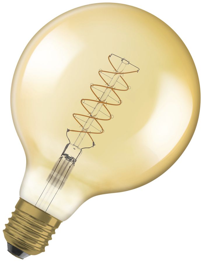 Lampada LED LEDVANCE GLOBE125 E27 7W 600lm 2200K REG 173mm chiaro oro