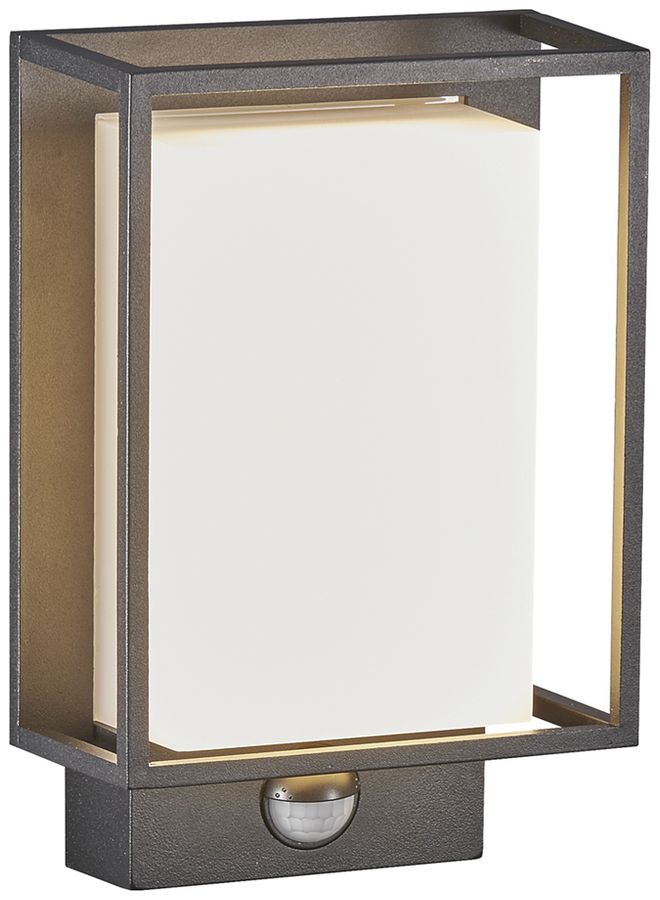 Applique LED Nordlux Nestor SEN 8W 550lm 2700K IP44 221×147mm noir