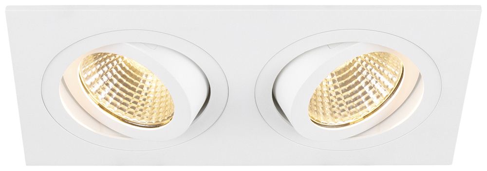 EB-LED-Spot SLV NEW TRIA 14W 640lm 930 38° DIM 170×90mm weiss 2×Spot