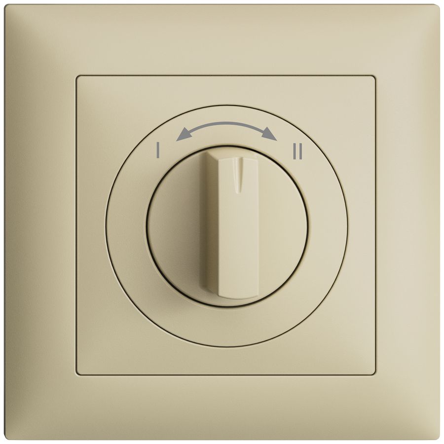 Frontset EDIZIOdue I<->II vanille 88×88mm für Schwenktaster