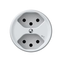 Steckdose origin 2×Typ 13 1×S 10A 230V 60×60mm weiss