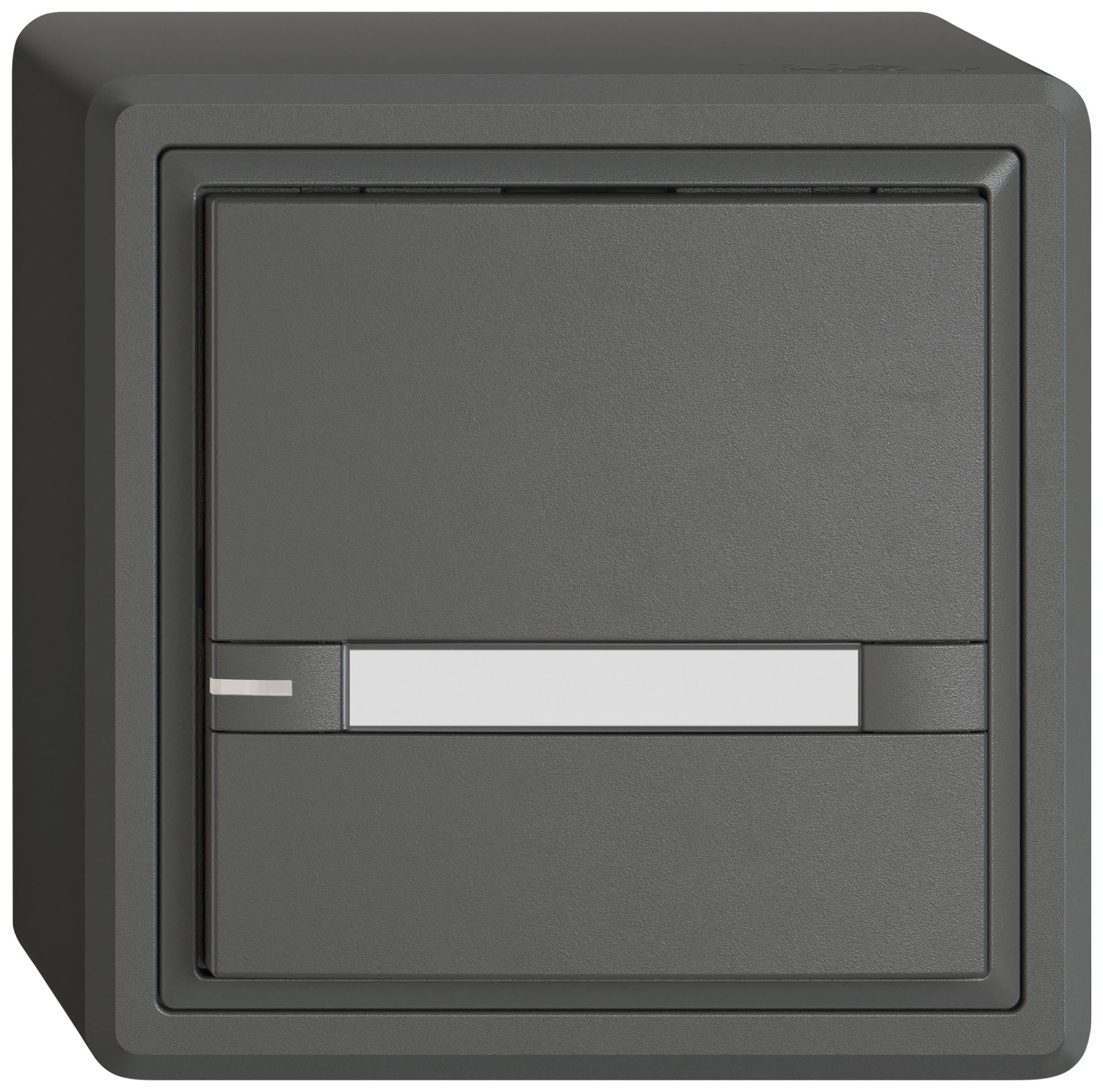 Pulsante universale AP EDIZIO.liv UNI SNAPFIX® 5…48V c.LED 1× com.2T targ.grs