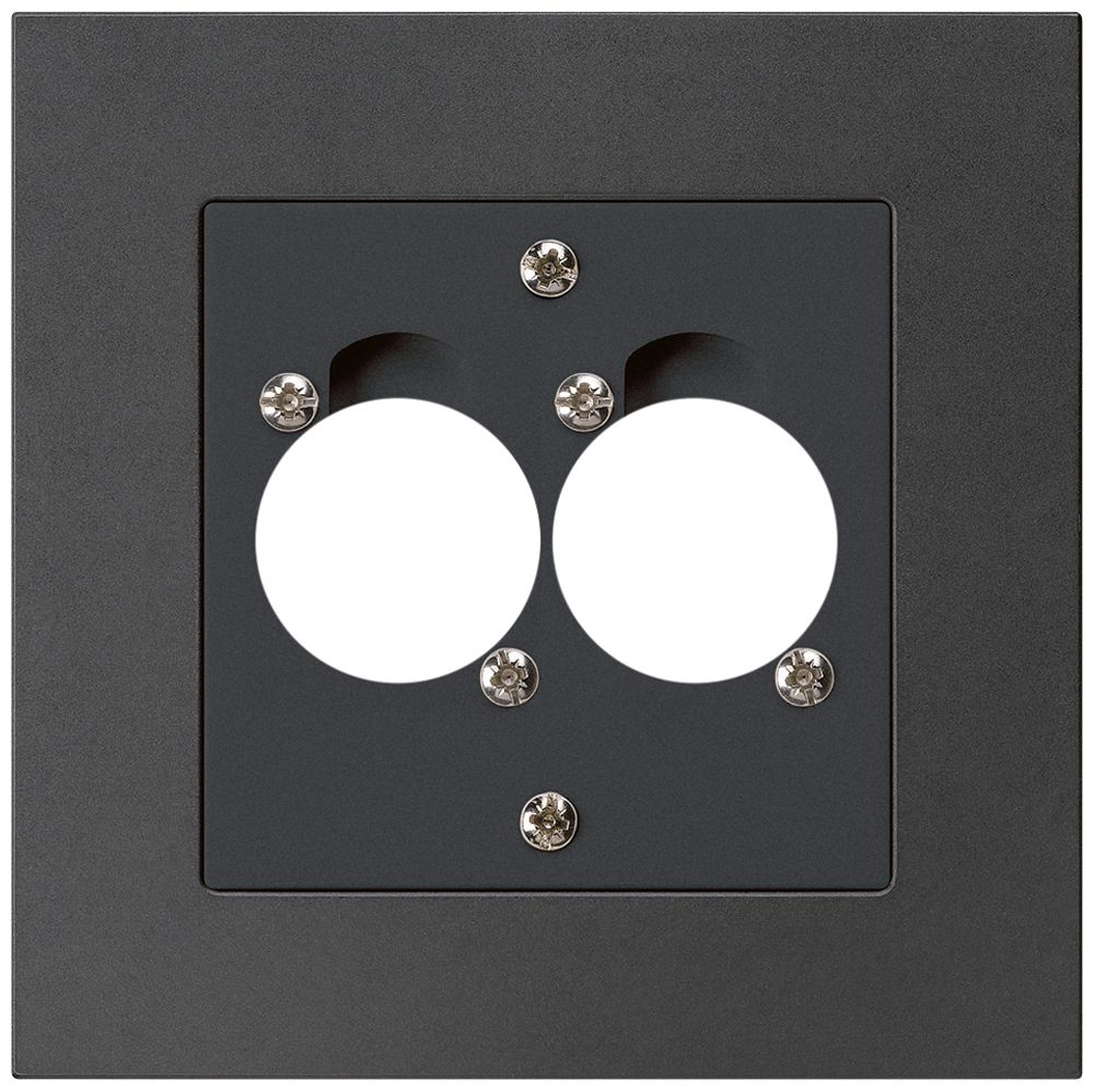 UP-Montageset für 2 XLR schwarz kallysto.pro