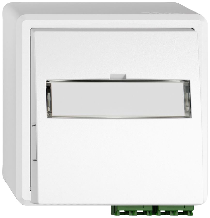 Prise FTTH AP EDIZIO.liv SNAPFIX® LC APC Diamond F-3000 2 connecteurs bc