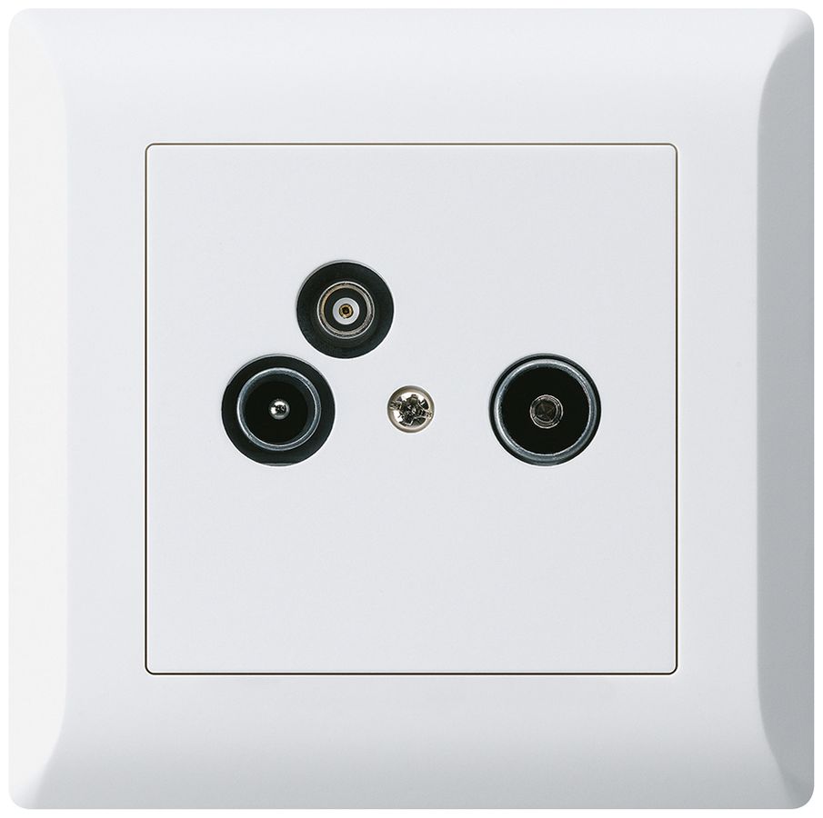 UP-Antennendose R/TV-Daten kallysto.line 2GHz 10.5db weiss