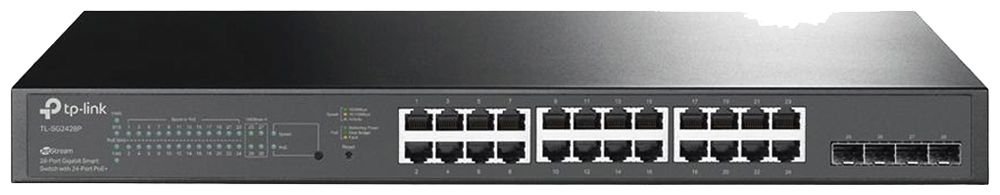 Switch TP-Link Omada SG2428P 24×RJ45 GbE 4×SFP GbE 24×PoE+ managebar